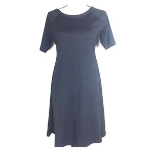 Zara TRF Black Fit & Flare Dress